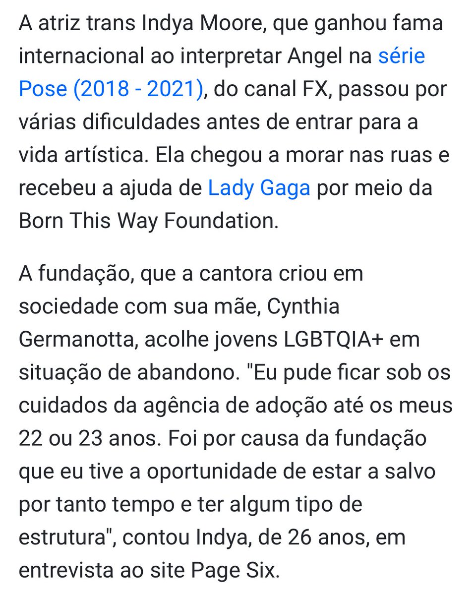 Como pode a Lady Gaga ser uma artista e um ser humano incomparável.