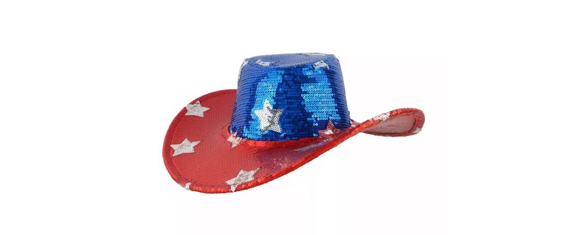 A lady just walked into church with a sequined red, white &amp; blue cowboy hat with flashing lights. Very patriotic. Not sure what it has to do with Mother’s Day, but Slay Queen