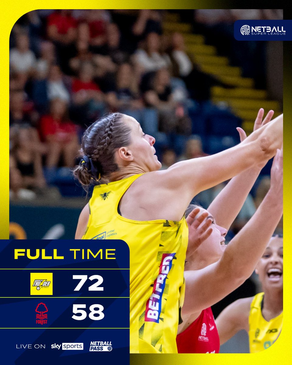 What a performance from your Thunder girls tonight!

Deserved winners with a 72-58 scoreline! Every player impressing on court. 

If you haven't watched the game live, it is definitely one to go and watch back! 😍

#NSL2025