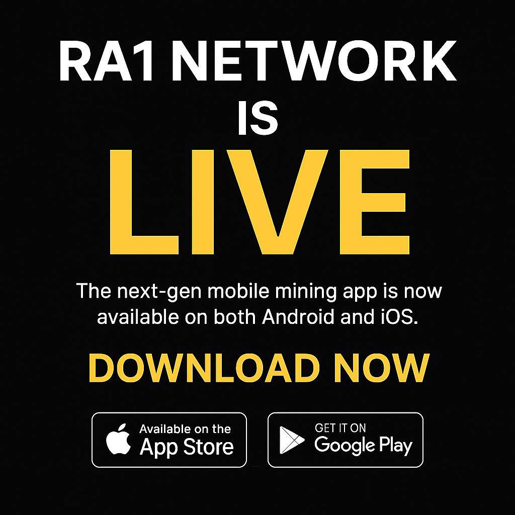 EBEN_VISUALS_'s tweet image. RA1 Network is Officially LIVE!

Download Now &amp;amp; Start Mining:

Android: play.google.com/store/apps/det…
iOS: apps.apple.com/ca/app/ra1-net…
- Referral Code 👉🏽: 7mFeLwrU

RA1 Network – Blockchain Beyond Borders. Utility Beyond Limits.

#RA1Network #NowLive #CryptoMiningApp #MobileMining #Crypto