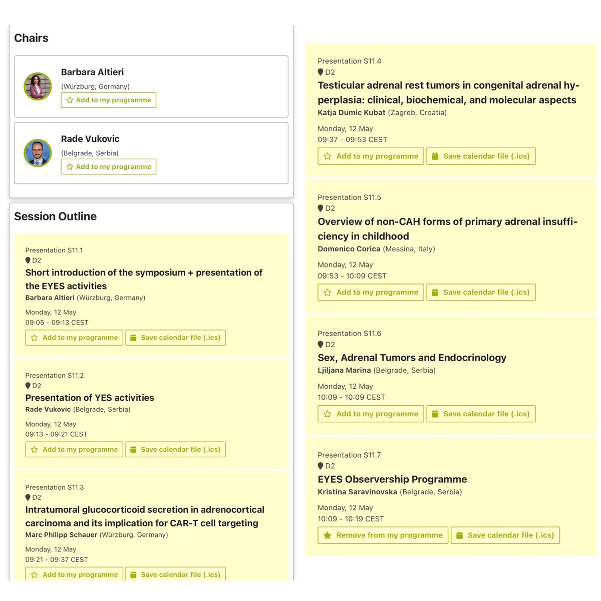 EYES (@eyescientists) on Twitter photo 📣 Join us for Symposium 11 - Early Careers in Endocrinology Adrenal Odyssey: From Insufficiency to Tumours at the Joint
Congress of ESPE and ESE 2025
🗓️Monday, 09:05 AM | Hall D2
🌱Organized by EYES and YES, bringing fresh perspectives in the field
<a href="/ESEndocrinology/">European Society of Endocrinology (ESE)</a> <a href="/EuroSPE/">ESPE</a> 📣 Join us for Symposium 11 - Early Careers in Endocrinology Adrenal Odyssey: From Insufficiency to Tumours at the Joint
Congress of ESPE and ESE 2025
🗓️Monday, 09:05 AM | Hall D2
🌱Organized by EYES and YES, bringing fresh perspectives in the field
<a href="/ESEndocrinology/">European Society of Endocrinology (ESE)</a> <a href="/EuroSPE/">ESPE</a>