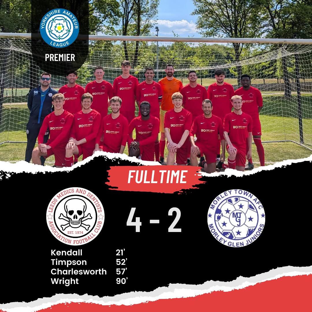 Yesterday the 2s rounded off their season with a confident 4-2 win over Morley Town. Timpson converted a penalty on his last game for the club after 20 years and Kendall, Charlesworth and Wright were also on the scoresheet

#LMDAFC