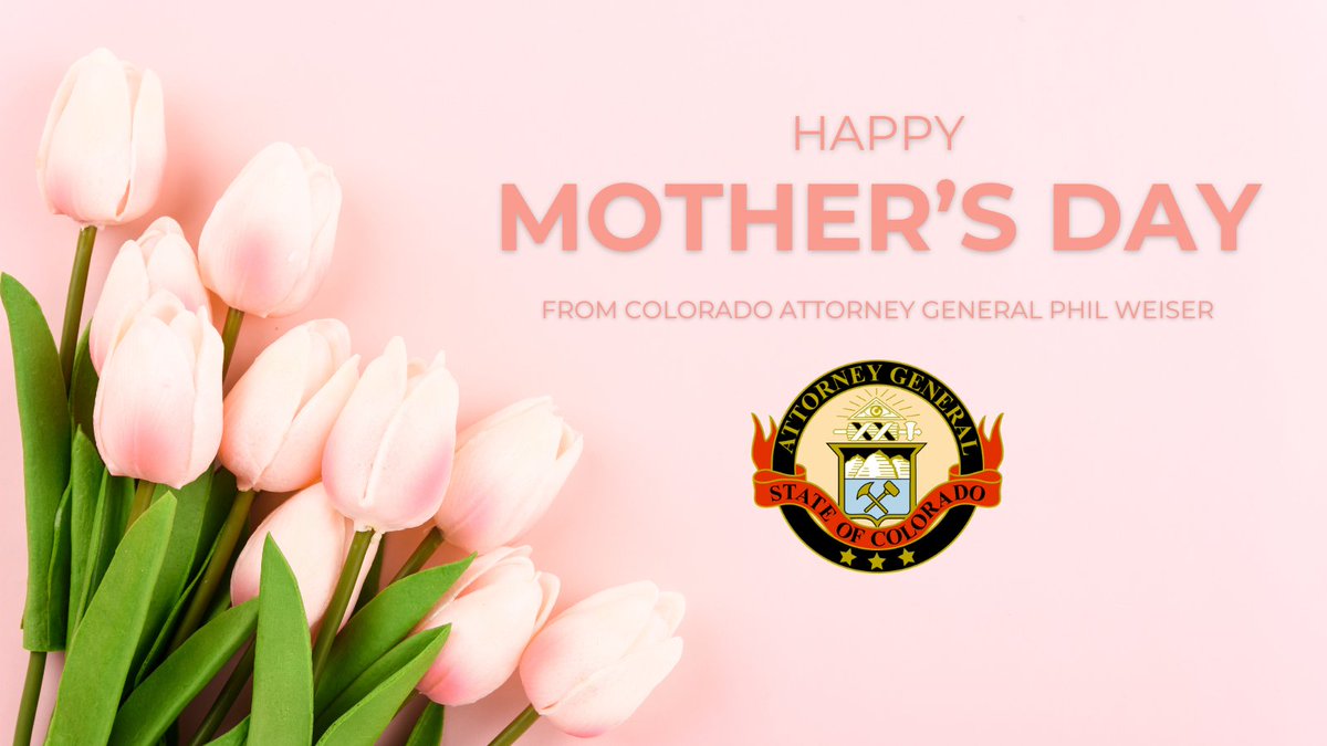 Moms sacrifice for us, believe in us, and give us everything. Today, we celebrate all the Colorado moms out there for their never-ending love. From everyone at the Department of Law, happy Mother's Day!