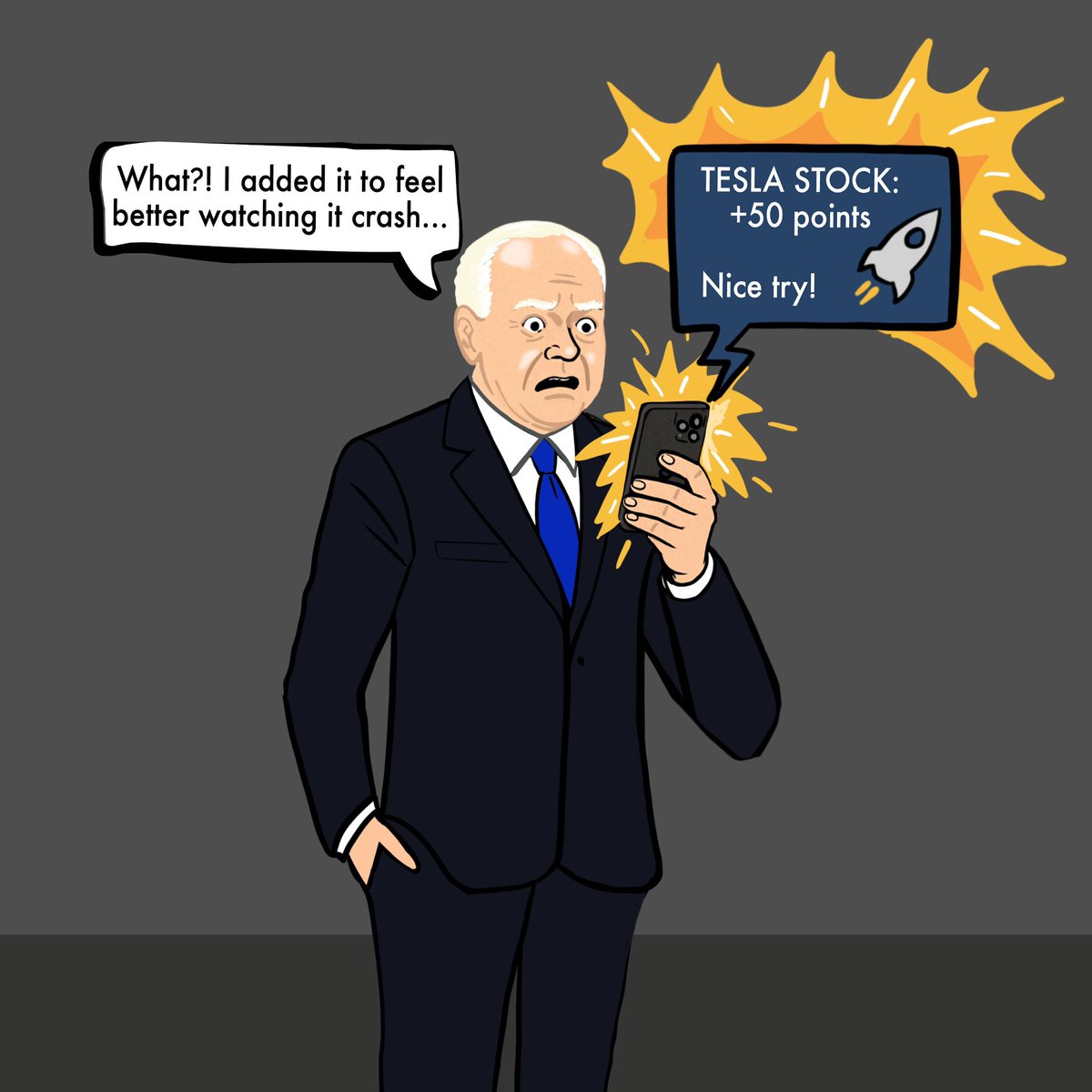 The Walz Effect Watching it rise... wasn't part of the plan. 😂💥🇺🇸

<a href="/Tim_Walz/">Tim Walz</a> 

#donthategreat
#TheStickChronicles #gfb #Comics #Comic #Tesla #TeslaStock #ElonMusk #Musk #StockMarket #USA #USANews #USAToday