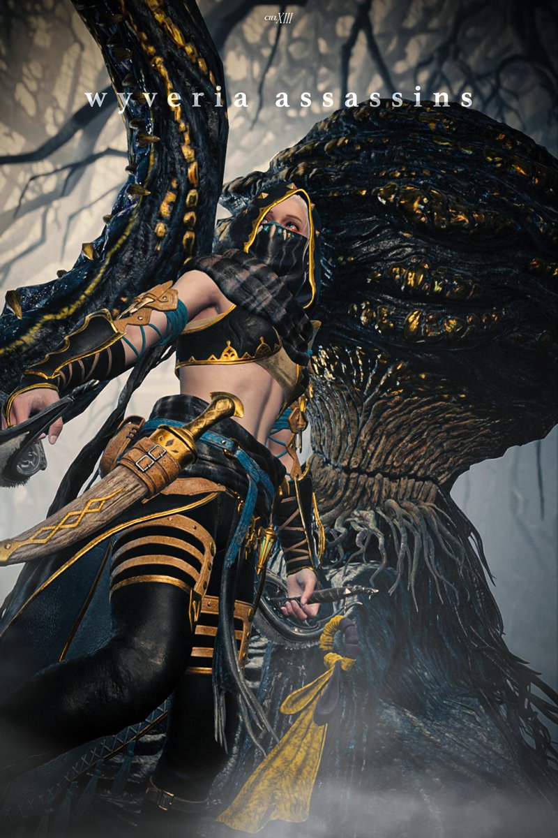 『 Assassins of Wyveria 』    
Xu Wu シーウー 🗡️

#MHWilds #MonsterHunter