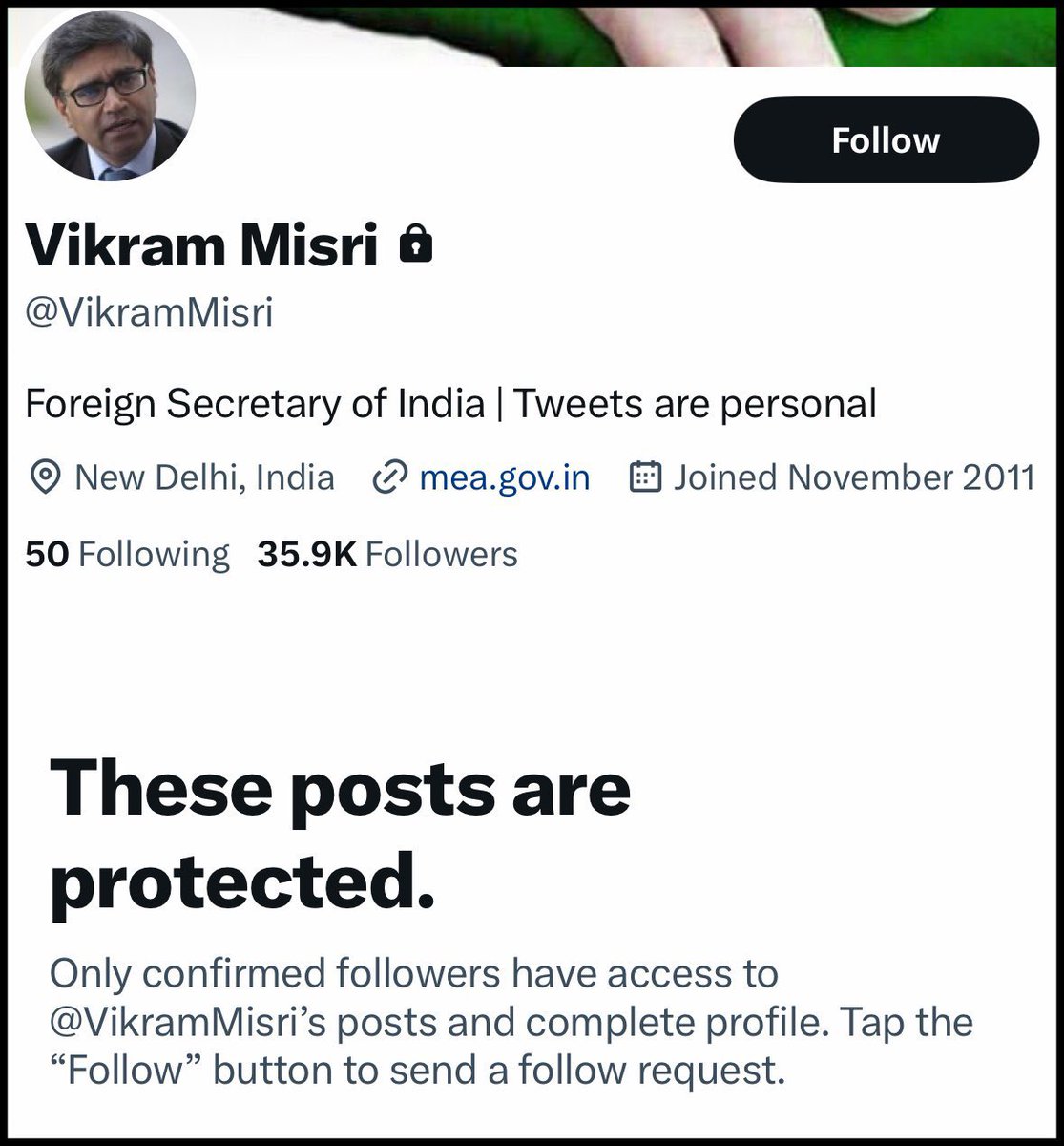 Sanghi/Hindutavis are attacking India’s Foreign Secretary, Vikram Misri, and his daughters, blaming him for Trump declaring a ceasefire. The online attack on the Foreign Secretary and his family has become so vicious that he has had to make his X account protected.

ਆਪੇ ਚੰਭਲਾਏ