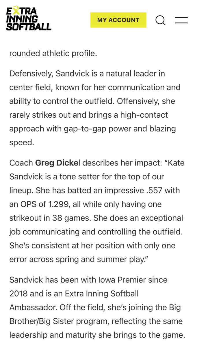 Kate Sandvick (@kate_sandvick16) on Twitter photo Thank you <a href="/ExtraInningSB/">EXTRA INNING SOFTBALL</a> for ranking me in the top 100 in the Class of 2027! I am thankful for writeup and the opportunity to play for Iowa Premier. Excited for the summer season to start! #IPF #AllGasNoBrakes
<a href="/IowaPremierFP/">Iowa Premier Fastpitch</a> <a href="/OliviaHPaz1997/">Olivia Paz</a> <a href="/PaigeShannonIPF/">Paige Shannon</a> Thank you <a href="/ExtraInningSB/">EXTRA INNING SOFTBALL</a> for ranking me in the top 100 in the Class of 2027! I am thankful for writeup and the opportunity to play for Iowa Premier. Excited for the summer season to start! #IPF #AllGasNoBrakes
<a href="/IowaPremierFP/">Iowa Premier Fastpitch</a> <a href="/OliviaHPaz1997/">Olivia Paz</a> <a href="/PaigeShannonIPF/">Paige Shannon</a>