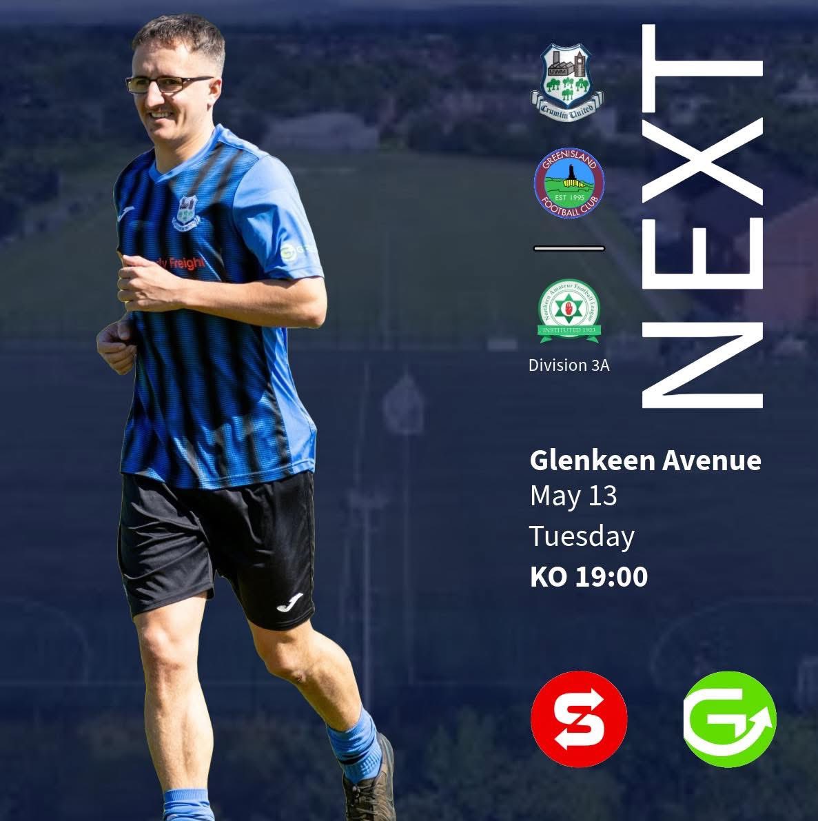 Crumlin United (@crumlinunitedfc) on Twitter photo Our Reserves travel to <a href="/GreenislandFC/">Greenisland FC</a> in their next Northern Amateur Football League fixture. Our Reserves travel to <a href="/GreenislandFC/">Greenisland FC</a> in their next Northern Amateur Football League fixture.