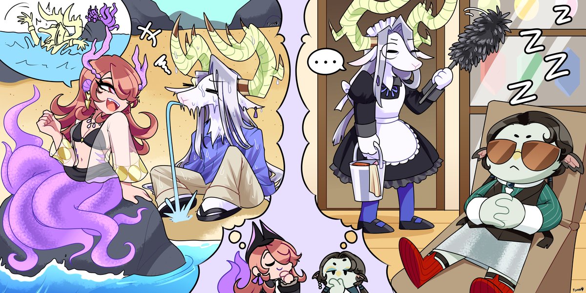 [#Dislyte / #DislyteFanart] may maid 🧹🧜‍♀️