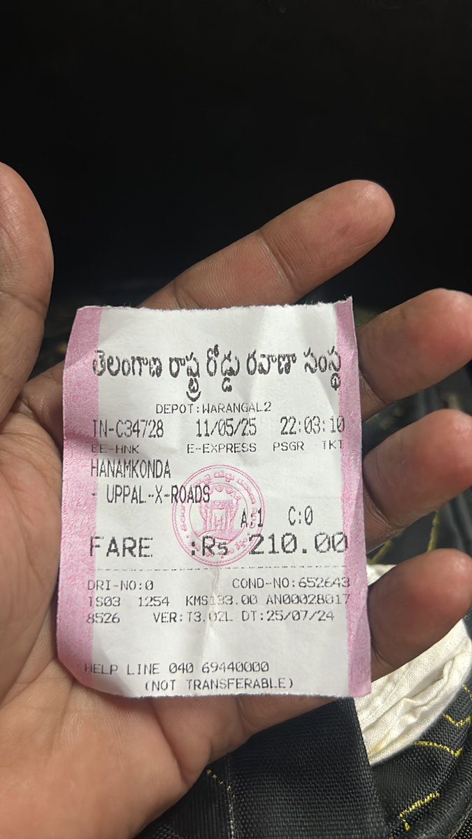 RUBEN60073234's tweet photo. JSM అనే కంపెనీ కీ TGRTC ని లీజ్ కీ ఇచ్చి 

ఇప్పుడు మేము హైదరాబాద్ అర్జెంట్ గా పోవాలి అంటే @missworld డ్యూటీస్ 
బస్సు టికెట్ హన్మకొండ బస్ స్టాండ్ కొట్టకుండా కాజిపేట్ తెగిసుకొని వచ్చి ఇక్కడ 01 గంట పెడితే మాకు అయ్యే తినే లాస్ ఎవరు భర్తీ చేస్తురు @RTCMD @SajjanarVC @SajjanarOffice https://t.co/QqcnsMPonb