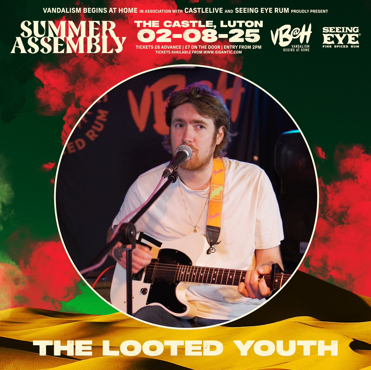 Vandalism Begins At Home (@vbahrecords) on Twitter photo SUMMER ASSEMBLY 2025
We're delighted to announce, that the beautiful melodies of The Looted Youth will be gracing Castle Live 
Join us for an all-day, outdoor, extravaganza on 2nd August. Tickets available now 👇
gigantic.com/summer-assembl…
VBAH
✊💛 SUMMER ASSEMBLY 2025
We're delighted to announce, that the beautiful melodies of The Looted Youth will be gracing Castle Live 
Join us for an all-day, outdoor, extravaganza on 2nd August. Tickets available now 👇
gigantic.com/summer-assembl…
VBAH
✊💛