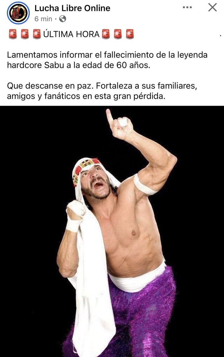 MDALuchaLibre's tweet photo. 🙏En Paz Descanse 🙏 https://t.co/8ztSUZ4HiX