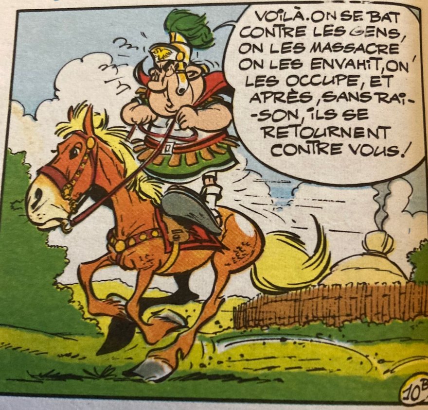 Finalement c'est dans Asterix que j'ai trouvé le meilleur résumé du conflit Israélo-Palestinien.
#Israel #Gaza