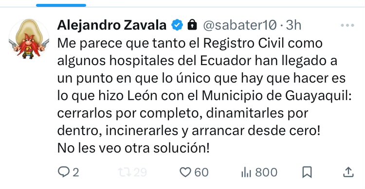 De acuerdo con <a href="/sabater10/">Alejandro Zavala</a>