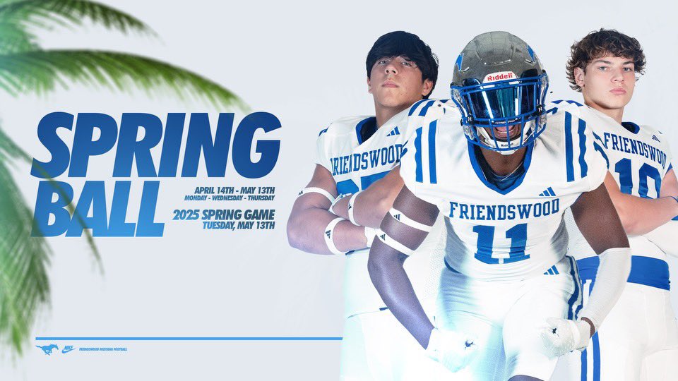 Bobby Blankenship (@coachblank65) on Twitter photo πΎππππππ πΎππΌπΎπππ
As you plan your Houston Area trips, let's make your stop to <a href="/FwoodFootball/">Friendswood Football</a> an easy one. Come out and see our kids on the field! Spring game is Tuesday @ 6:30.
HC: <a href="/_CoachJJohnson/">Jordan M. Johnson</a>
RC: <a href="/CoachBlank65/">Bobby Blankenship</a>
π 702 Greenbriar Dr, Friendswood, TX 77546 πΎππππππ πΎππΌπΎπππ
As you plan your Houston Area trips, let's make your stop to <a href="/FwoodFootball/">Friendswood Football</a> an easy one. Come out and see our kids on the field! Spring game is Tuesday @ 6:30.
HC: <a href="/_CoachJJohnson/">Jordan M. Johnson</a>
RC: <a href="/CoachBlank65/">Bobby Blankenship</a>
π 702 Greenbriar Dr, Friendswood, TX 77546