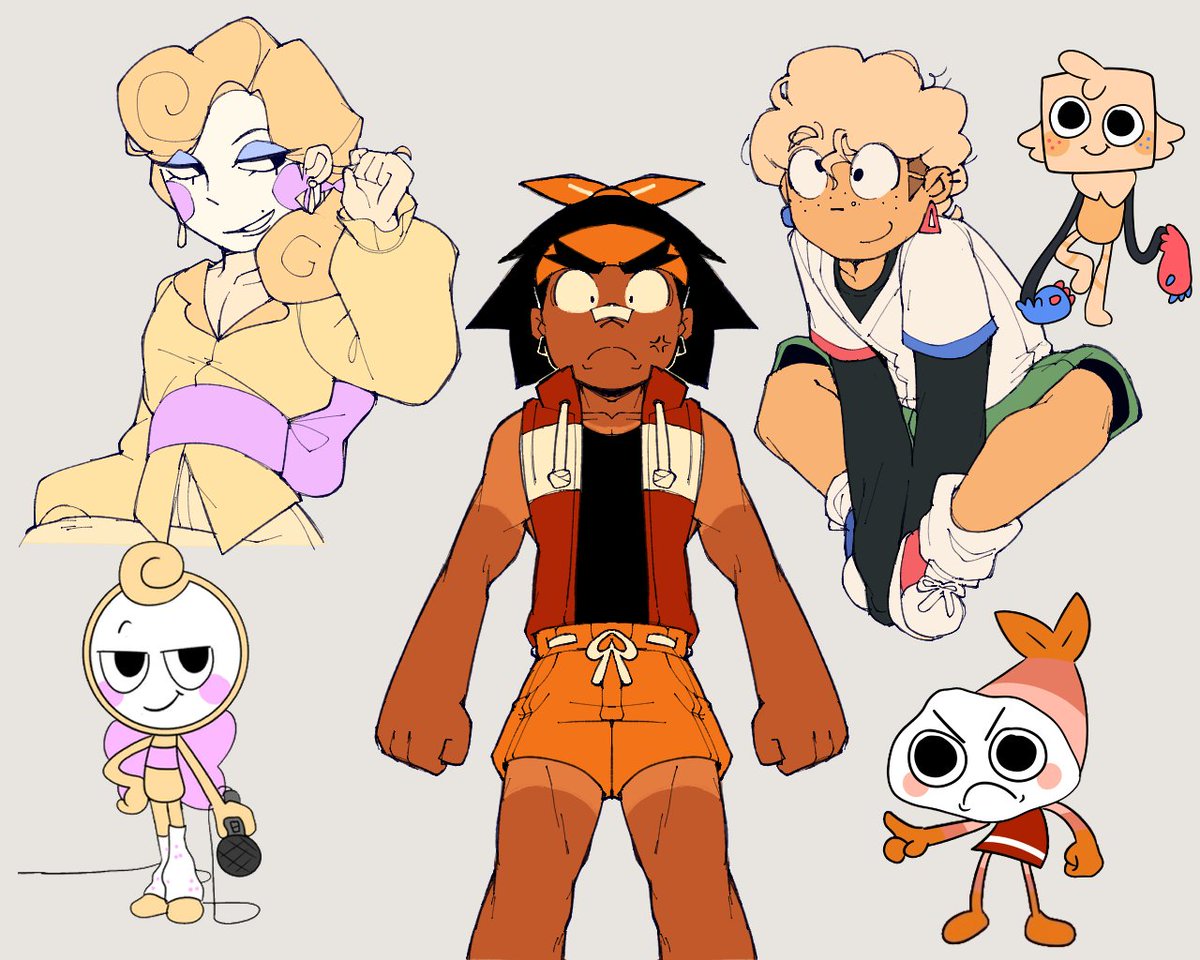 luvphonic's tweet image. hello #dandysworld twittians heres ALMOST every non event toon drawn as a human 🧵