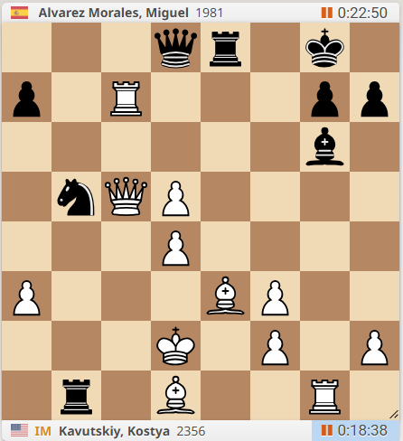 How should White continue? <a href="/hellokostya/">Kostya Kavutskiy</a> might know... The Peter Long Memorial, organised by <a href="/killer_chess/">Killer Chess Training</a> in Spain.
lichess.org/broadcast/pete…
