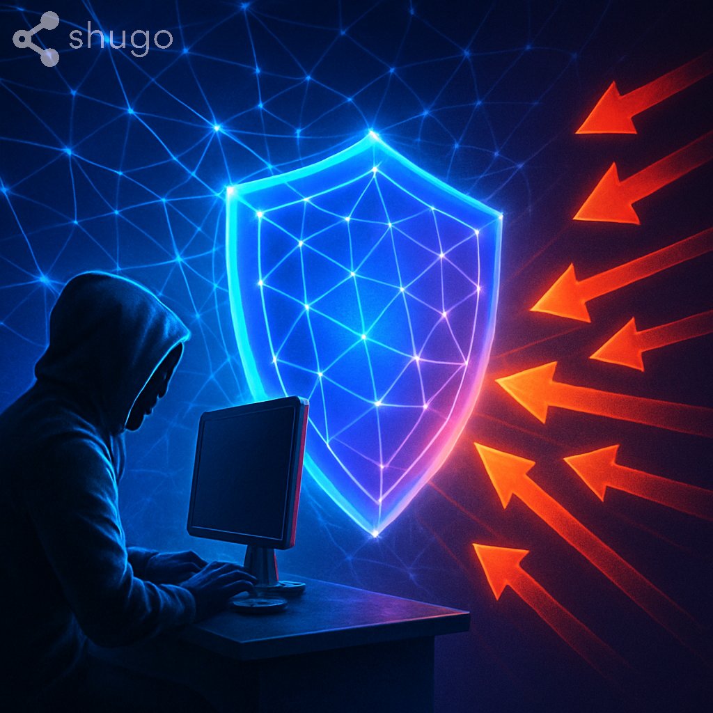 shugoio's tweet image. 🖥️ Digital sovereignty starts with access.
@enisa_eu lists DDoS as a top availability threat—knock an IP offline and citizens lose agency. #TensorProx, #SN91 turns every miner into an always-on shield to support and enable permanent #DigitalSovereignty - for everyone, fueled by…