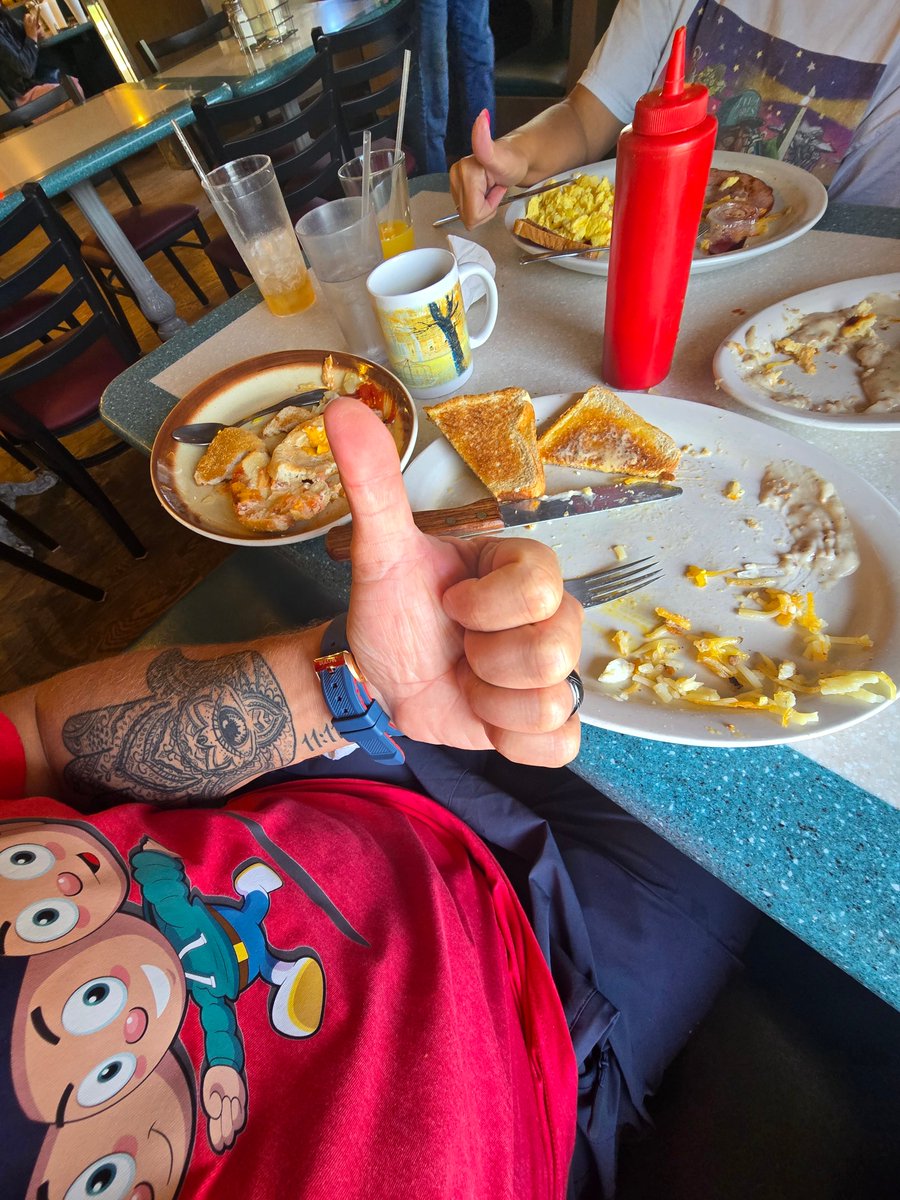 Rick (@cryptikrik) on Twitter photo Simple.
Eat Big = Get Big.
1/2 lb Bison Burger.
4 Eggs, Hash Browns,
Country Fried Steak,
Biscuits and Gravy.
Pot of Coffee.
Meal 1.
Someday. You. May.
#mayc11k #motherday #chillin
#RICHPIANA
#piana
#veefriends #ponderitfromallangles
#wifesweirdthumbsup <a href="/apechainapes/">Apes On Ape ๐</a> Simple.
Eat Big = Get Big.
1/2 lb Bison Burger.
4 Eggs, Hash Browns,
Country Fried Steak,
Biscuits and Gravy.
Pot of Coffee.
Meal 1.
Someday. You. May.
#mayc11k #motherday #chillin
#RICHPIANA
#piana
#veefriends #ponderitfromallangles
#wifesweirdthumbsup <a href="/apechainapes/">Apes On Ape ๐</a>