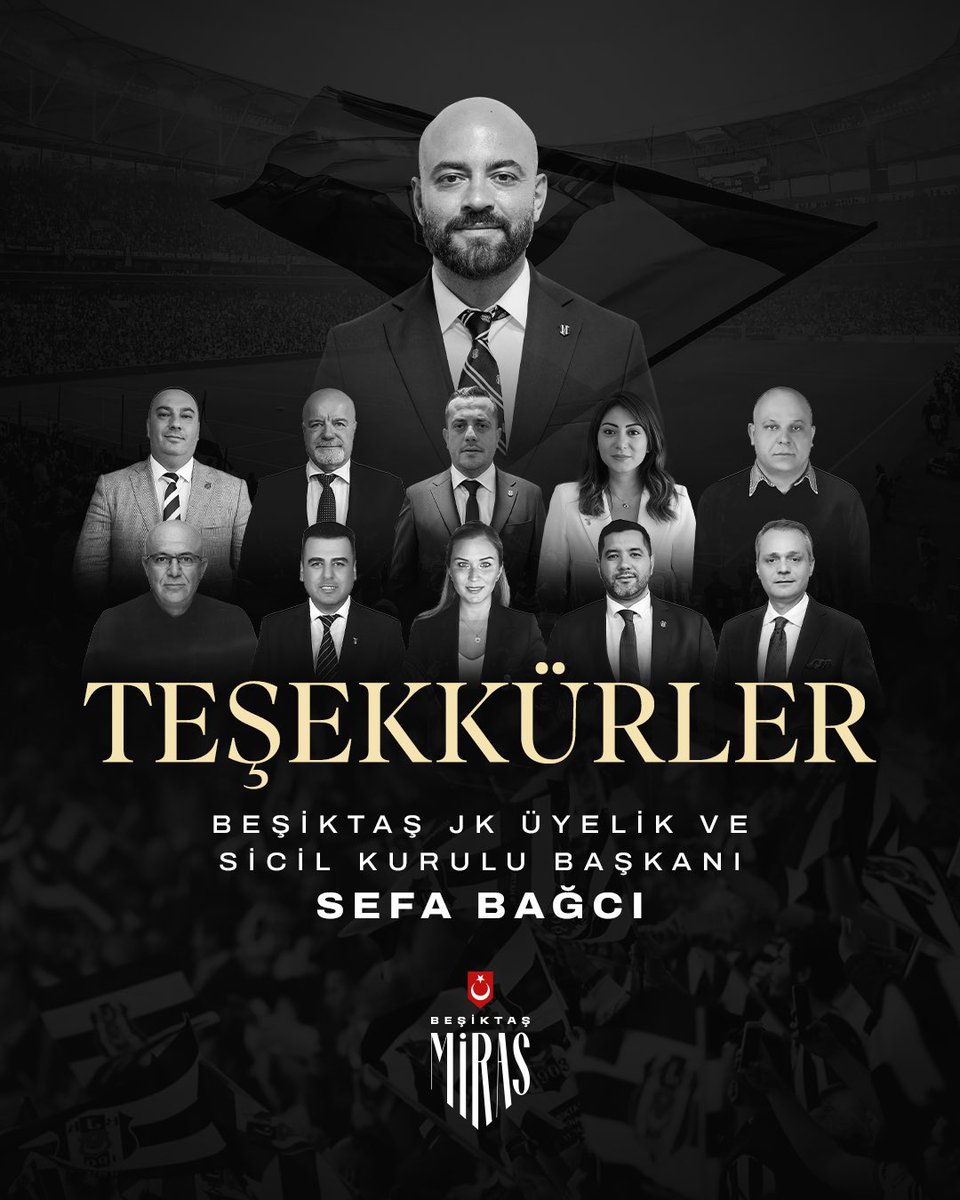 Beşiktaş JK Olağan Seçimli Genel Kurul Toplantısı resmi sonuçlarına göre Sefa Bağcı %68 oy alarak Beşiktaş JK Üyelik ve Sicil Kurulu Başkanı seçilmiştir.

Camiamızın gösterdiği yüksek güven oyu için teşekkür ederiz.

Mazbata töreni sonrası yeni çalışma programımız en kısa sürede
