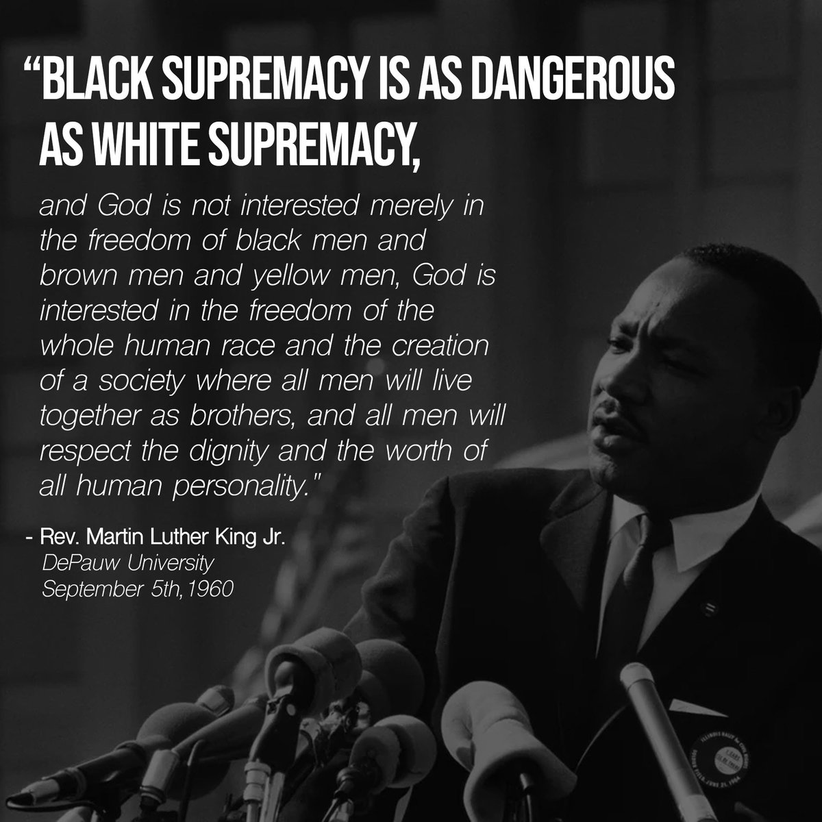 Praise God for real men like MLK and Donald Trump.  True leaders...