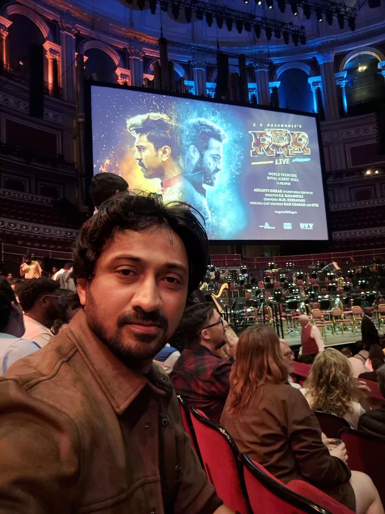 Shiva Kumar Grandhi (@sivakumargrandh) on Twitter photo At the historical royal albert hall for #RRRMovie theatrical experience .. magical hall... post #bahubali .. this is the 2nd movie to showcase. It's going to magnificent.
Camt wait to see <a href="/AlwaysRamCharan/">Ram Charan</a> <a href="/tarak9999/">Jr NTR</a> and the greatest <a href="/ssrajamouli/">rajamouli ss</a> .. <a href="/urstrulyMahesh/">Mahesh Babu</a> presence will At the historical royal albert hall for #RRRMovie theatrical experience .. magical hall... post #bahubali .. this is the 2nd movie to showcase. It's going to magnificent.
Camt wait to see <a href="/AlwaysRamCharan/">Ram Charan</a> <a href="/tarak9999/">Jr NTR</a> and the greatest <a href="/ssrajamouli/">rajamouli ss</a> .. <a href="/urstrulyMahesh/">Mahesh Babu</a> presence will