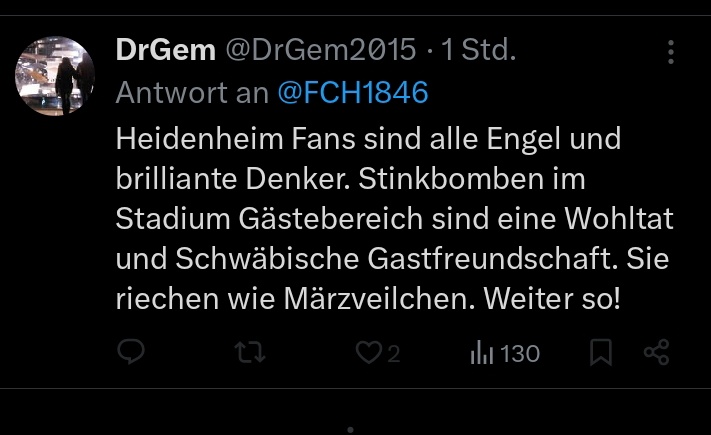 Weil ich grad sauer bin, der Typ ist der Größte Bastard auf diesem Planeten