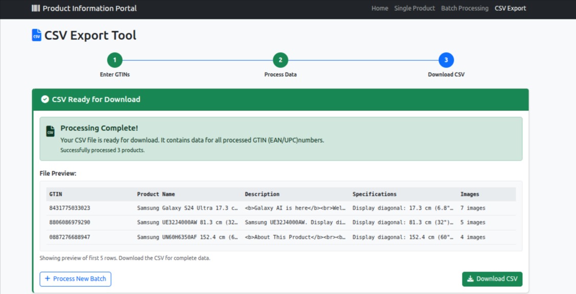 fesabelilla's tweet photo. Tired of manual product entry? ๐
With NuZa Tech, get full product info (name, description, specs, images) using just a GTIN (UPC/EAN)!
โ
Batch upload
โ
CSV export
โ
30+ languages
โ
AI integration
DM us for a demo.
#Ecommerce #Automation #AI #Startup #NuZaTech https://t.co/lKqnTVgZUS