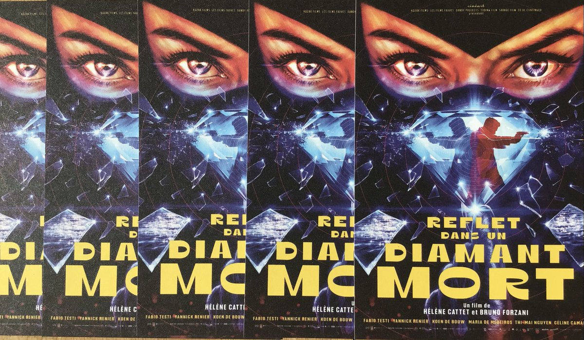Vous aimez le film, vous aimez l’affiche et vous voulez avoir une partie de REFLET DANS UN  DIAMANT MORT de Cattet Forzani à la maison? Un tirage collector de l’affiche est en vente à BRUXELLES au VIDÉO EXPRESS (Rue Théodore Verhaegen, 55 à Saint-Gilles) 😍😍😍 #posterdesign