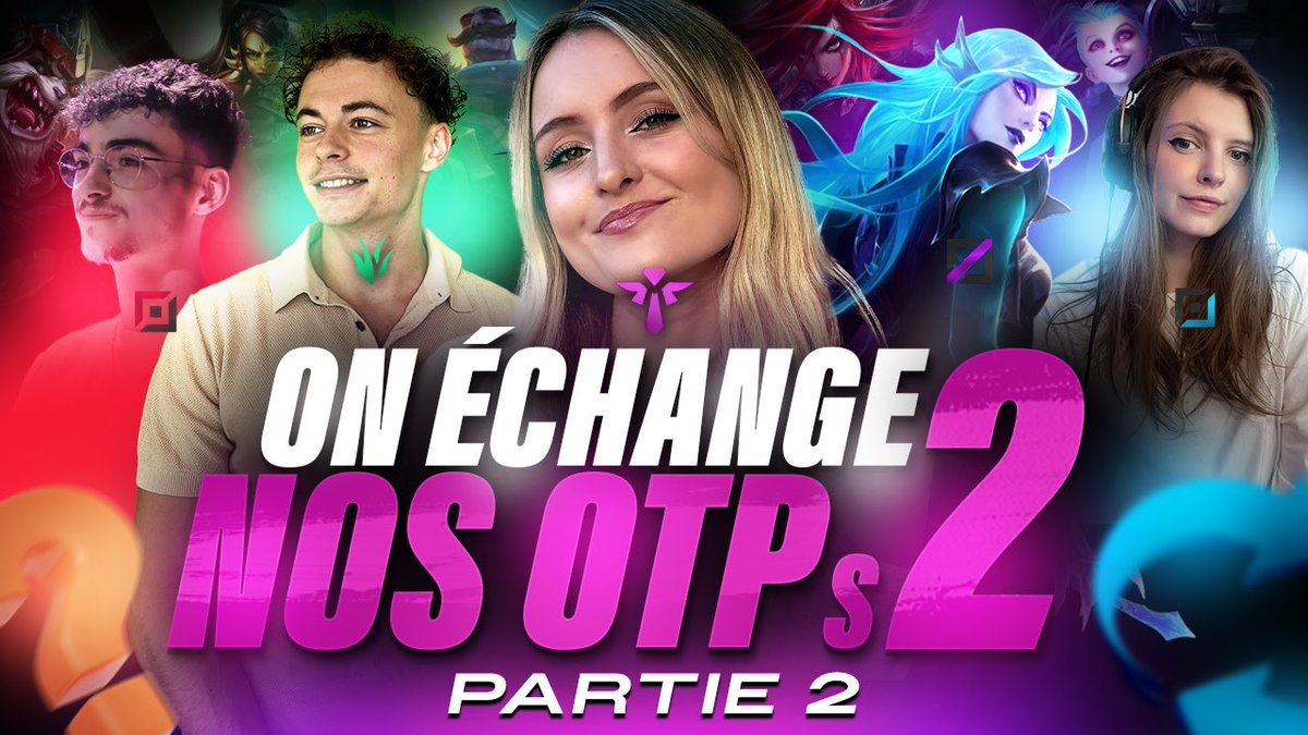légèrement en retard (ptetre 5mois) 🦧 mais la VOD de « On échange nos OTPs #2 » partie 2 avec <a href="/Likywind1/">Likywind</a>, <a href="/Stanpelly/">StanPelly</a>, <a href="/Kitano_LoL/">Kitano</a> et <a href="/raikoEUW/">raiko</a> est dispo!

youtu.be/Y_z-dtmUg3o?si…

jss vrmt bozo le clown sur le délai mais bon🗿🗿