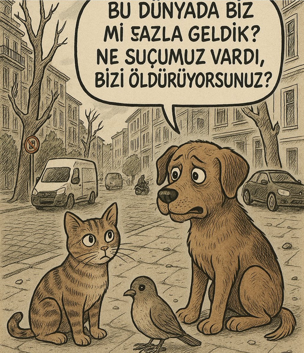 Bu hayvanların vebali, katliam yasasının çıkmasına zemin hazırlayanların, katliam yasasını çıkaranların ve iptal etmeyenlerin en ufak dahi payı olan “HEPSİNİN” üzerine olsun….

Dilerim iki cihanda da hiçbirinin o pis yüzleri gülmesin.. ❗️