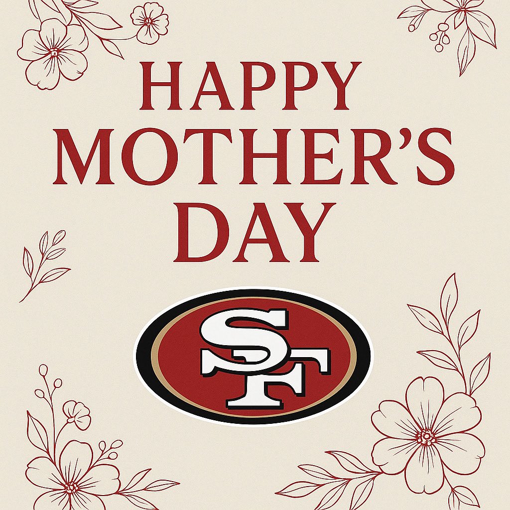 TheSFNiners's tweet photo. Happy Mother’s Day to all the Moms holding it down 💐 

#49ers x #FTTB https://t.co/uExEh773i3