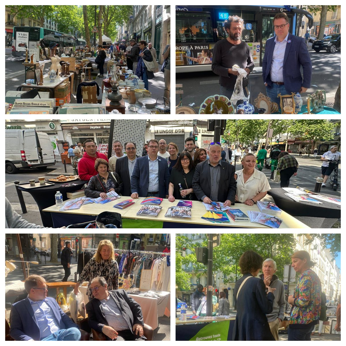 Beau succès, pour la deuxième édition du vide-greniers organisé par <a href="/anim17asso/">ANIM 17</a> en ce dimanche ensoleillé #avenuedeclichy. Merci aux participants ainsi qu'au Maire <a href="/geoffroyboulard/">Geoffroy Boulard</a> et aux élus <a href="/Mairie17/">Mairie du 17e</a> pour leur présence et soutien. 
#paris17 #LaFourcheGuyMôquet #Batignolles