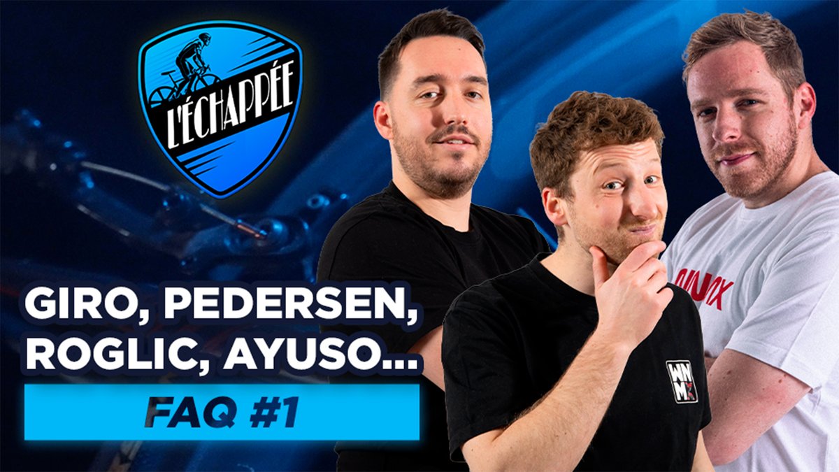 ❓ Giro, Pedersen, Roglic, Ayuso… L’Echappée répond à vos questions !

🚨 LIVE ▶ youtube.com/live/vOwV0__KM…

🗣️ <a href="/HarrerPaul/">Paul Harrer</a> / <a href="/RuizJoseph/">Joseph Ruiz</a> / <a href="/WattRobin/">Robin Wattraint</a>