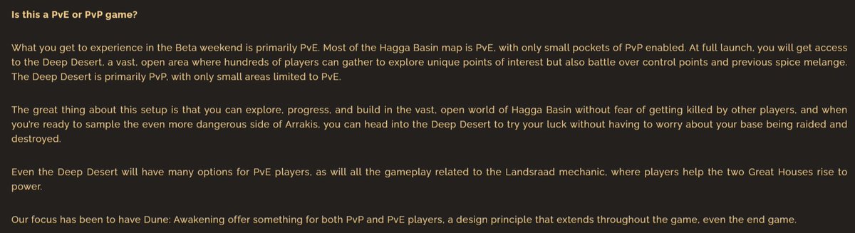 ChillytheSweep's tweet photo. To everyone surprised that #DuneAwakening  Beta is mostly PVE. They literally stated on their website that the beta was going to be primarily PVE. Beta was alot of fun, let them cook https://t.co/zlOrkqF87w