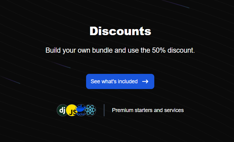 Dynamic #discounts for #developers 

👉 app-generator.dev/discounts

Build your #dev #bundle and start #fast 

More #discounts on app-generator.dev