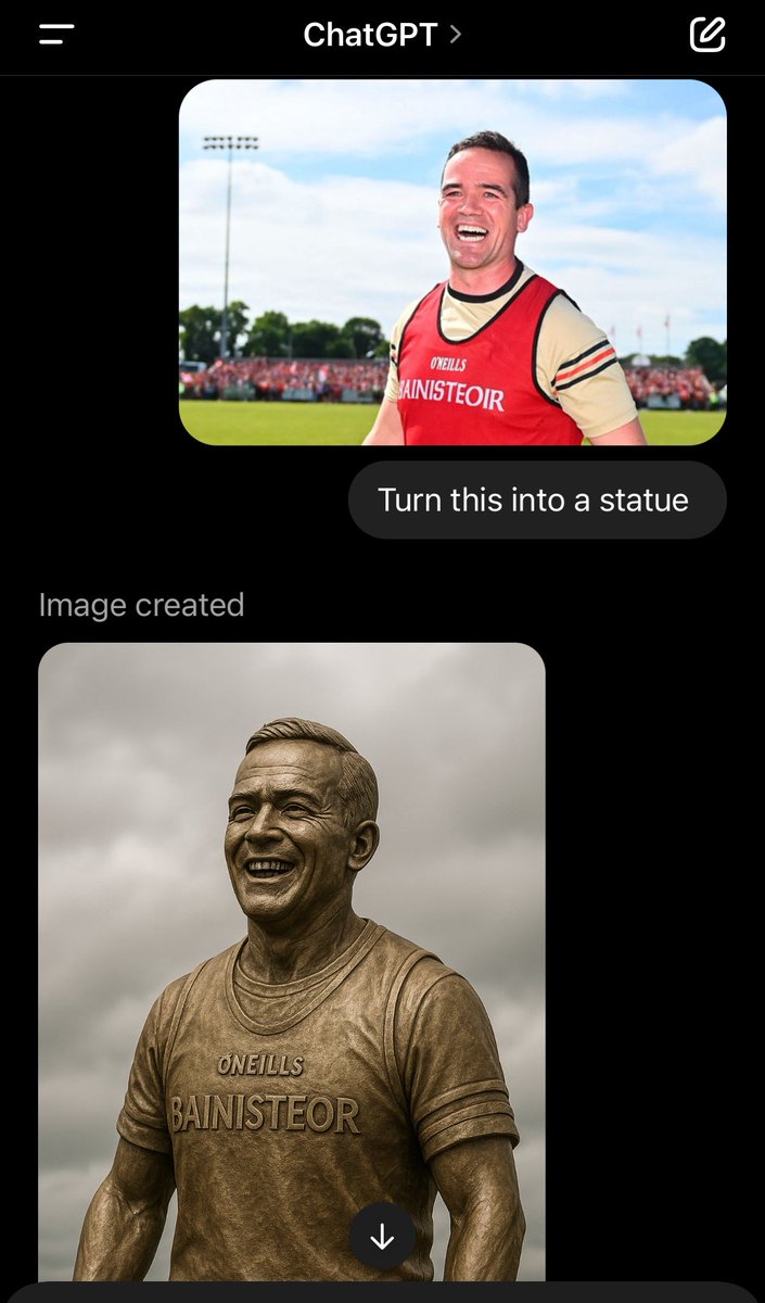 A new Pope &amp; a Leinster championship - quite the week for Ger Brennan 💨🏆 The statue needs more chin!