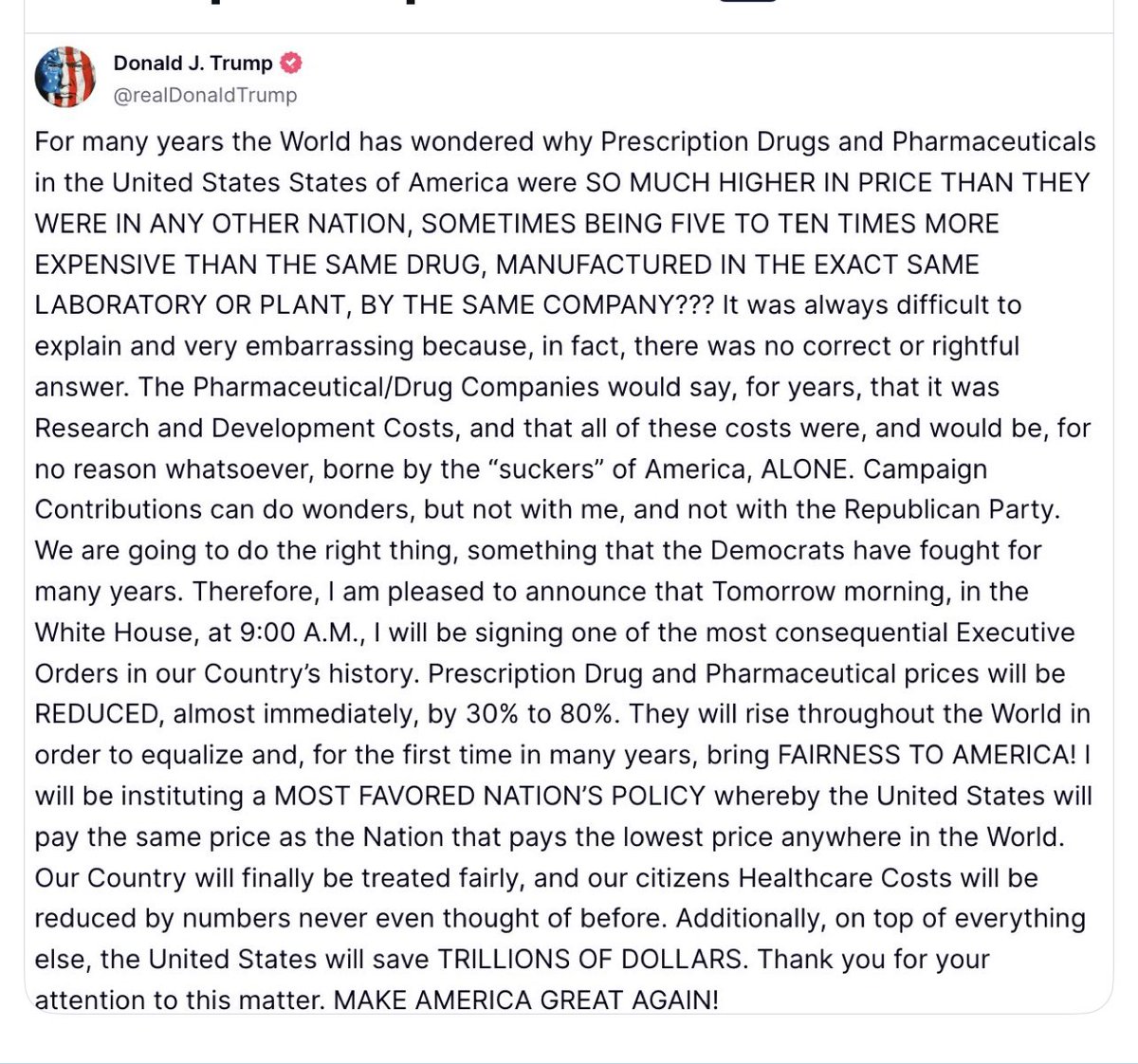 TRUMP 👏🏻 THE SAVINGS IS HUGE FOR AMERICANS!!! 🔥🔥🔥🔥
