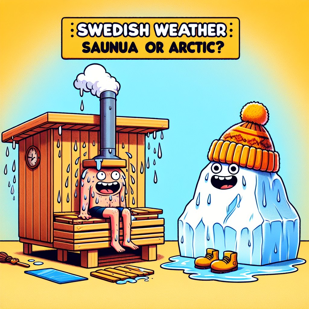 cfansglobal's tweet image. Swedish Weather: Sauna or Arctic?

Check this out! Sweden&apos;s weather cannot decide: sun enough for a sauna or snow for your inner Polar Bear! ☀️❄️😅

Which season are you?

#FunnyFacts #TravelHumor #SwedeSeasons