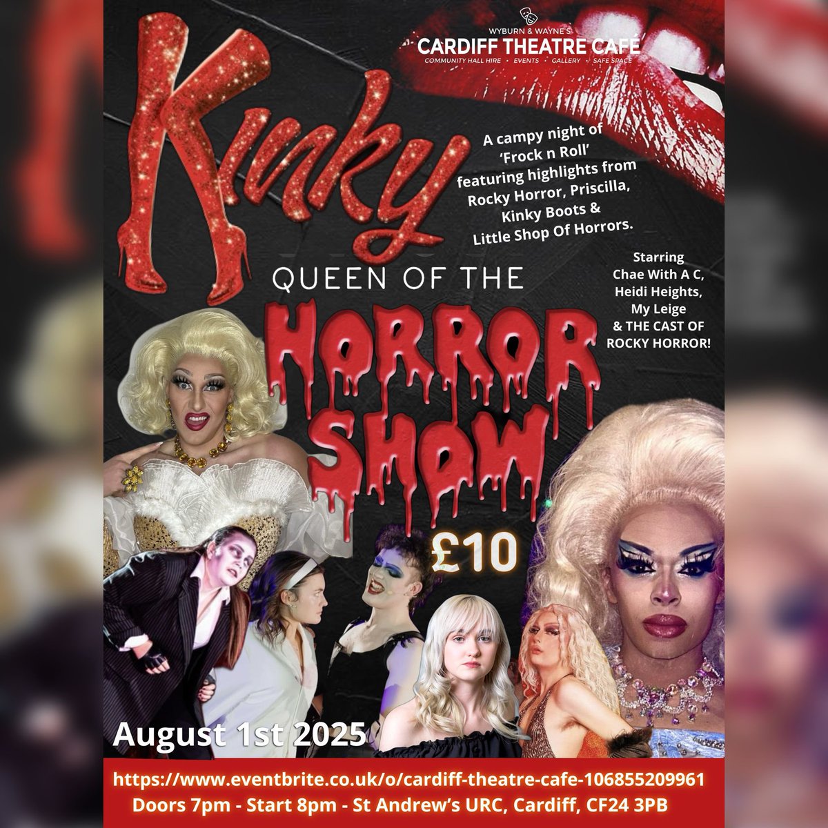 Kinky Queen Of The Horror Show
<a href="/Cardiff_Theatre/">Cardiff Theatre Cafe at St. Andrew’s 🎭</a> 

eventbrite.com/e/kinky-queen-…