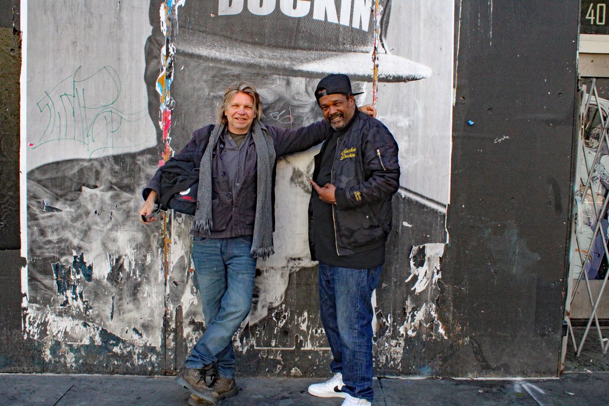 teunvoeten's tweet photo. Many thanks to Herm aka #SuckaDuckin who helped me navigate the mean streets of #SanFrancisco
Here, a portrait of Herm on Sixt Street made by street photographer #HarryWilliams @hwilliamsjrphoto https://t.co/d019CBziMe