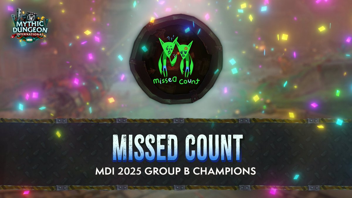 MISSED COUNT ARE CHAMPIONS IN GROUP B🏆

Three World Records! They qualify alongside Holy <a href="/Method/">Method</a> to the MDI Global Finals on May 30!