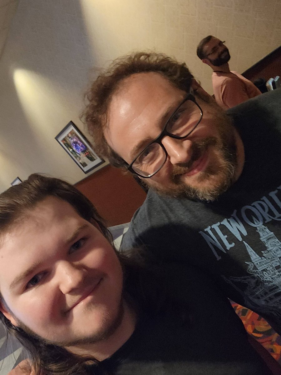 wurmiejr's tweet image. my friend just met scott cawthon and it proves my theory that he looks different in every photo