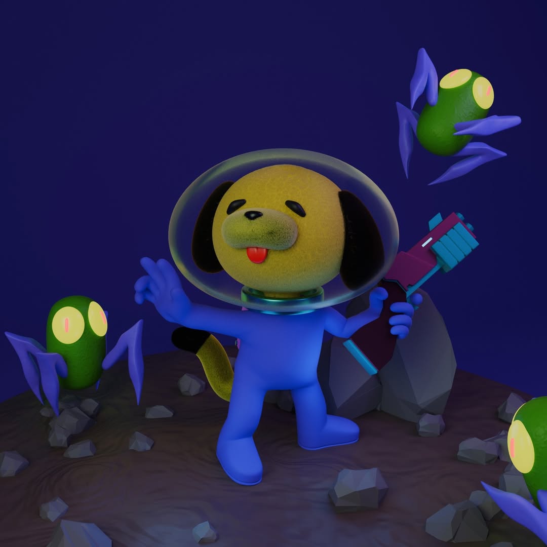 Un diorama de un pequeño juego de GBA que compre hace un tiempo Goodboy Galaxy hecho por <a href="/hot_pengu/">Rik - Goodboy Galaxy OUT NOW on Steam!</a> y <a href="/exelotl/">gecko</a>