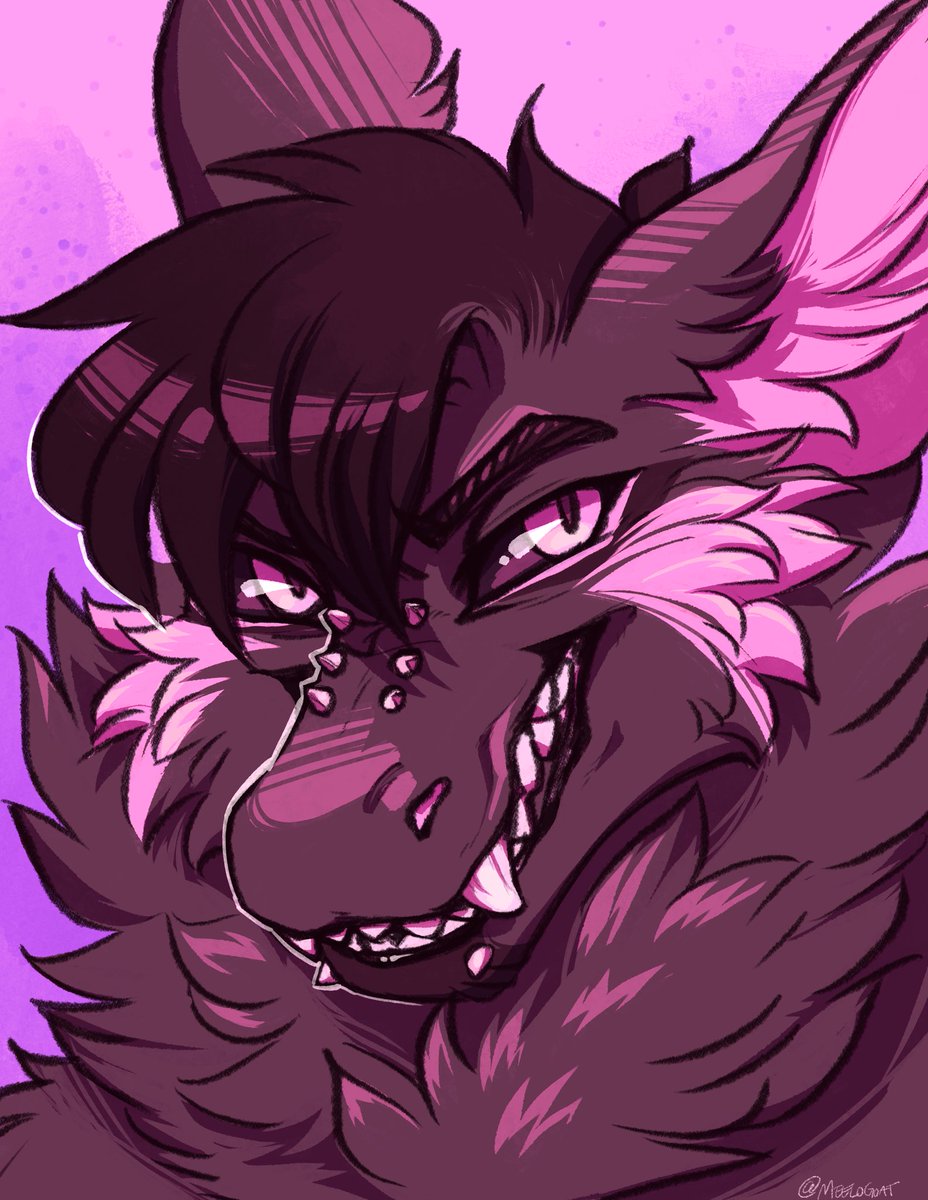 Experimental monochrome bust for <a href="/Alphixjay/">Alphix</a> :3 Taking a few more if interested! x.com/meelogoat/stat…
