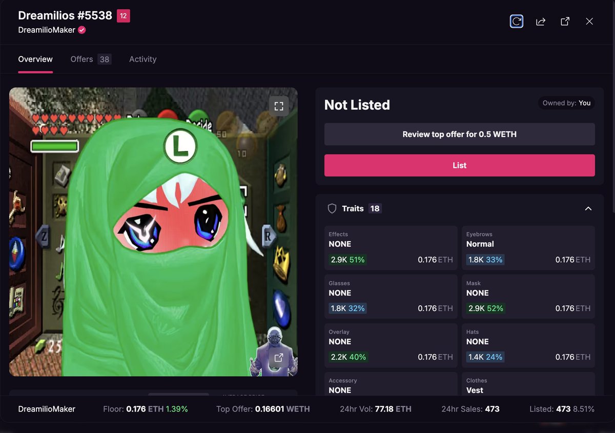 Just bought this grail for 1eth. Probably nothing.

<a href="/DreamilioMaker/">Dreamilio Maker</a>