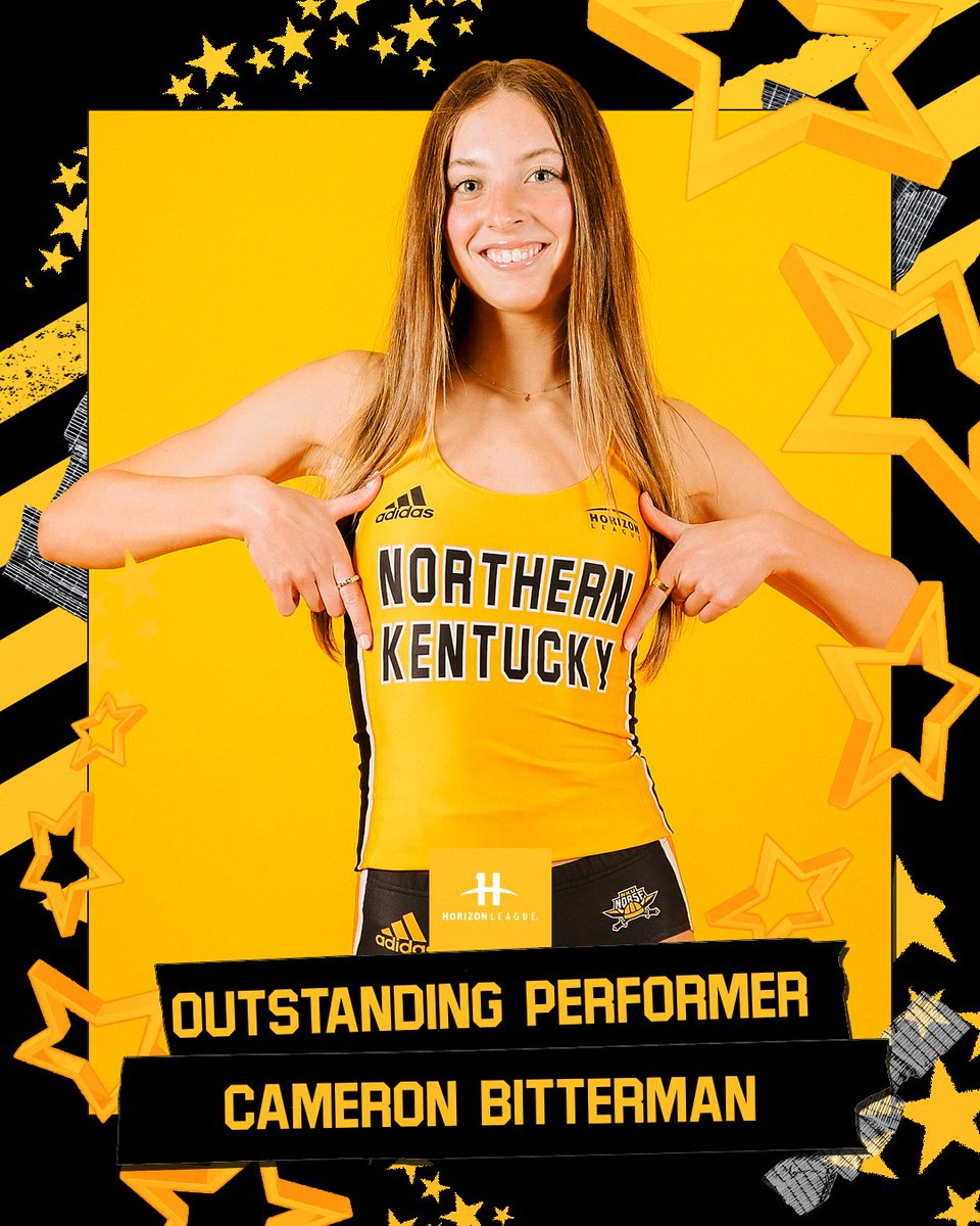 NKUNorseXCTF's tweet image. Adding some more hardware 🏆

Cameron Bitterman is your Women’s ARI Accelerator Outstanding Performer of this year&apos;s Horizon League Outdoor Championships!