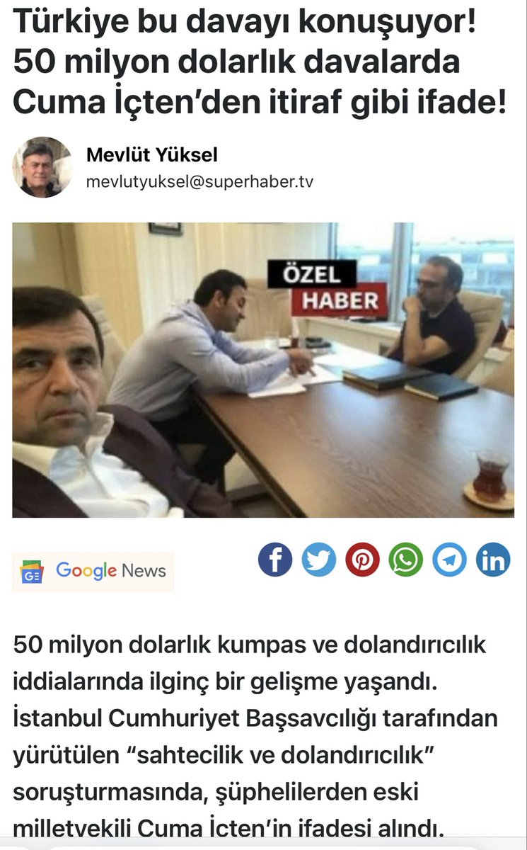 Türkiye bu davayı konuşuyor! 50 milyon dolarlık davalarda Cuma İçten’den itiraf gibi ifade!

<a href="/TBMMresmi/">TBMM</a>  <a href="/adalet_bakanlik/">T.C. Adalet Bakanlığı</a> <a href="/TC_icisleri/">T.C. İçişleri Bakanlığı</a> <a href="/anadoluajansi/">Anadolu Ajansı</a> 

superhaber.com/turkiye-bu-dav…