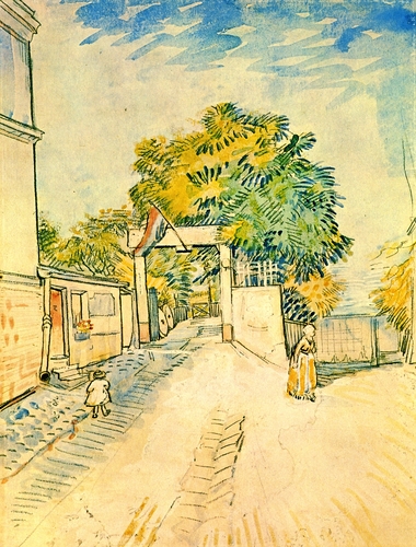 Entrance to the Moulin de la Galette - 1887 #artbots #vangogh