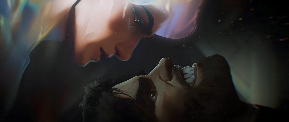 venetianblur's tweet photo. CL labelling viktor as asexual so he doesn’t get “sexualized”. Meanwhile the character designers and animators making him lowkey the most sensual character in the show…. can we be SO fucking serious https://t.co/ffz0M2eVEo